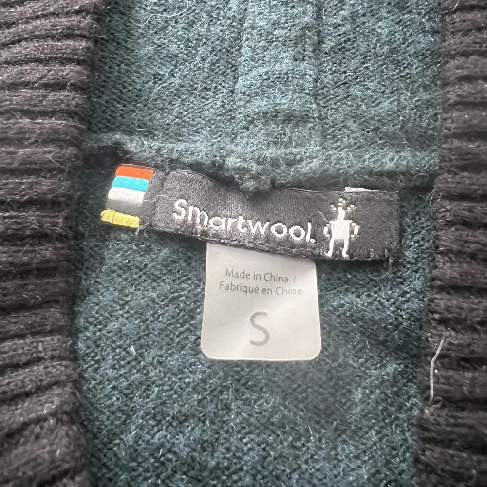Smartwool Dark Green V-Neck Sweater
